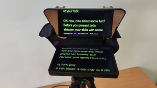 Elgato Prompter displaying text