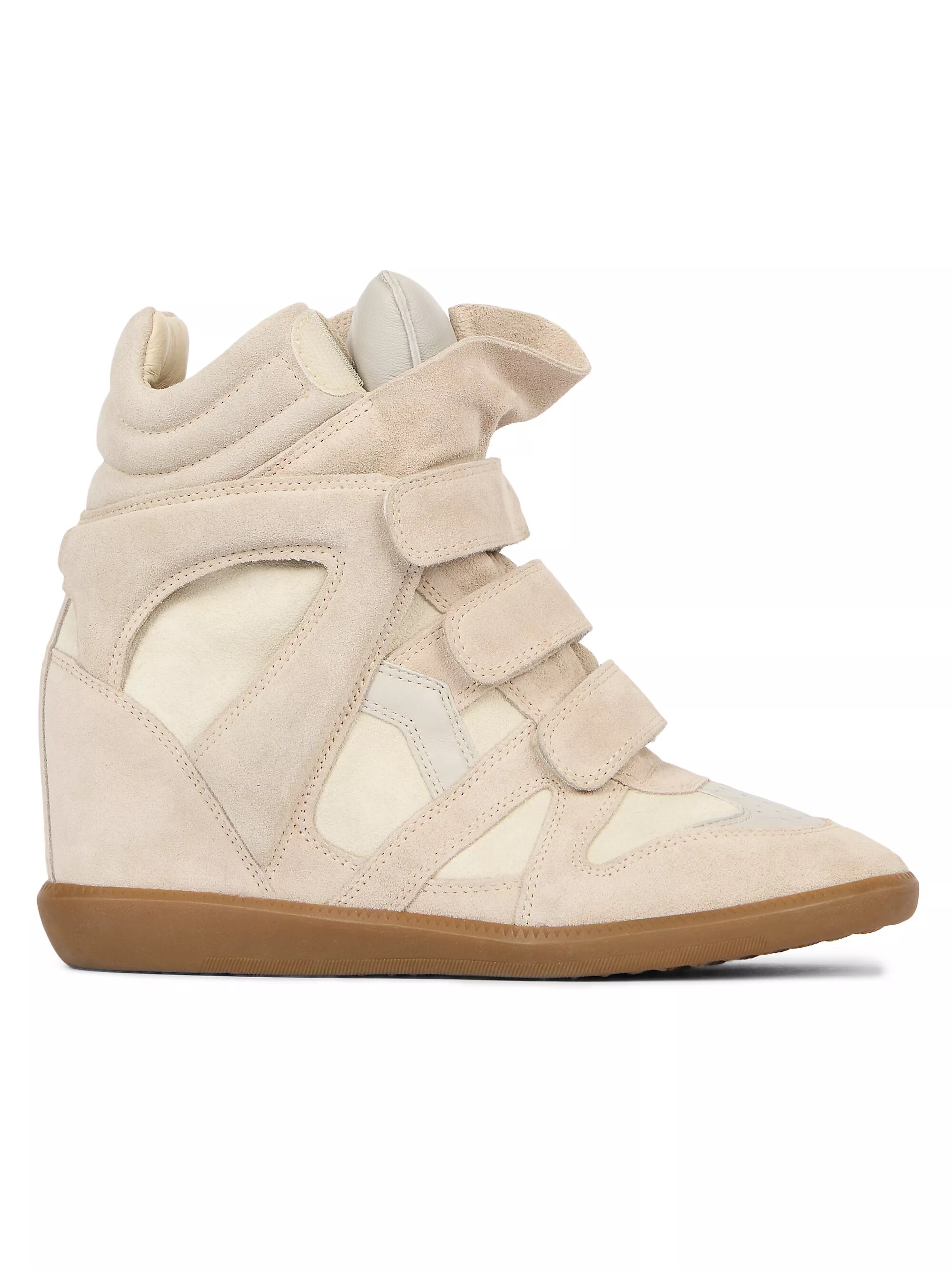 Bekett Leather & Suede High-Top Platform Sneakers