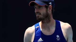 Andy Murray trainiert vor den Olympischen Spielen 2020 in Tokio