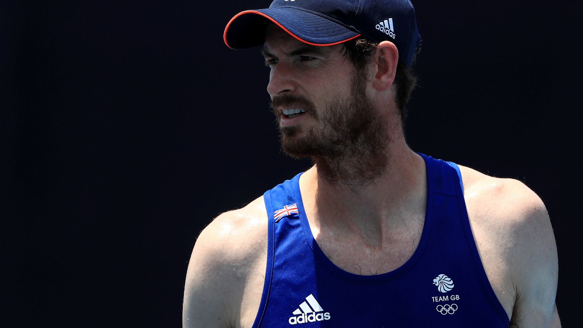 Andy Murray trainiert vor den Olympischen Spielen 2020 in Tokio