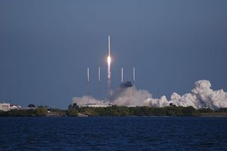 SpaceX's Falcon 9 rocket lifts off on Dec. 8, 2010, with the company's first Dragon spacecraft. Three hours and 20 minutes later, the capsule splashed down in the Pacific Ocean, marking a first for a non-governmental entity.