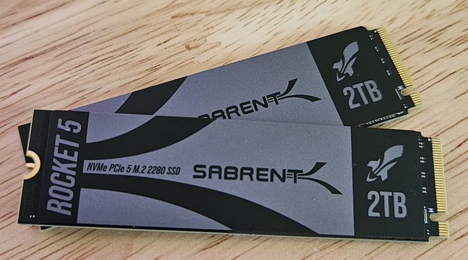  Sabrent says its new 14GB/s PCIe Gen 5 SSD doesn't need a huge heatsink or a fan 