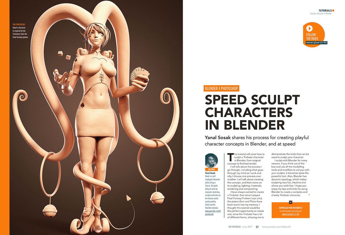 Make playful character concepts in Blender