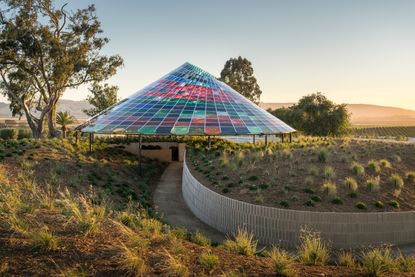 Landscape image of Vertical Panorama Pavilion by Studio Other Spaces at the Donum Estate, California
