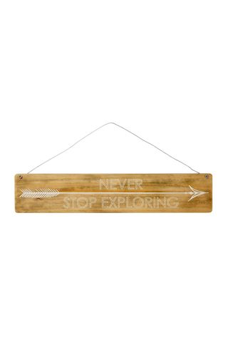 Never Stop Exploring Sign, £5