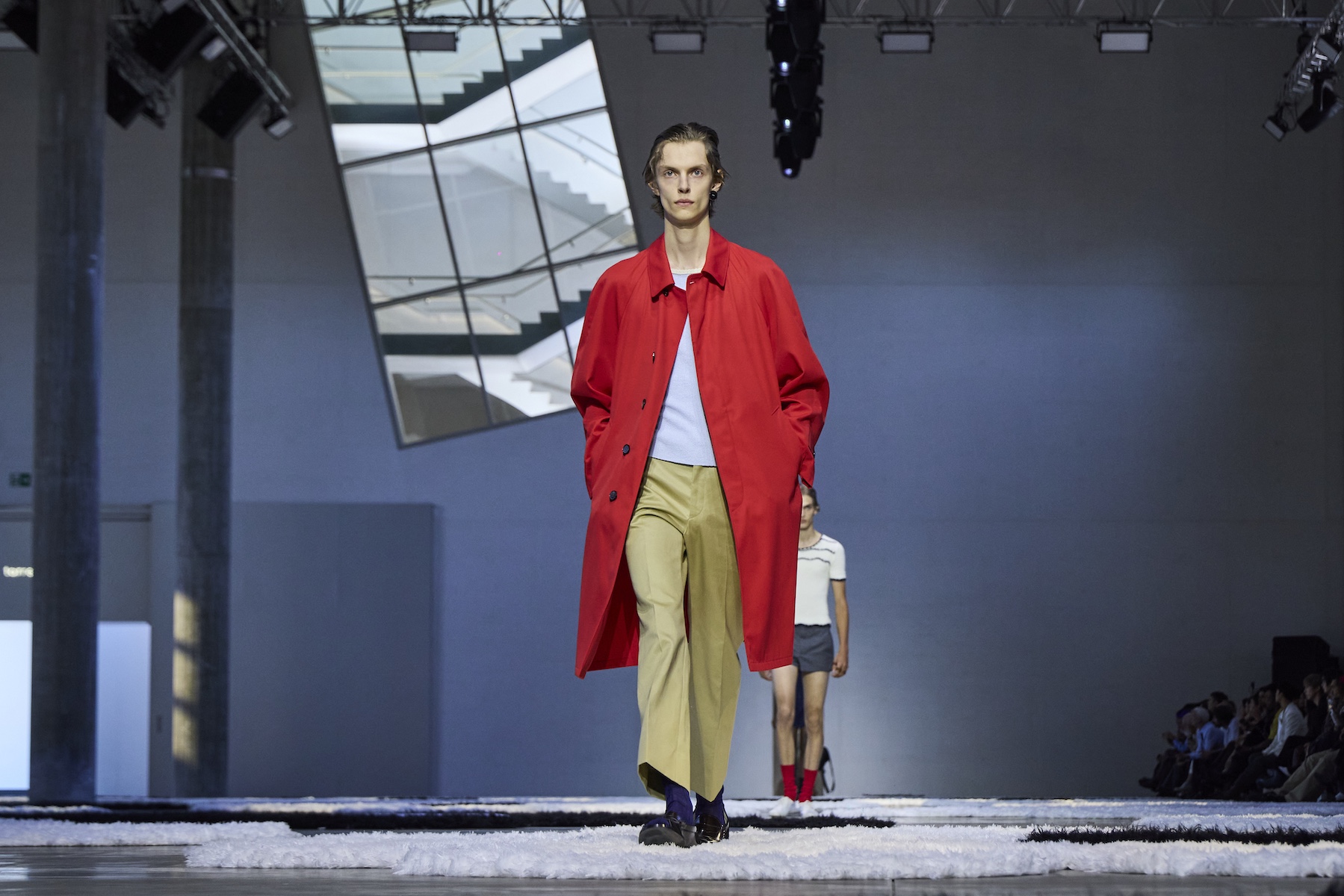 Prada Colourful Spring Outerwear on SS26 runway