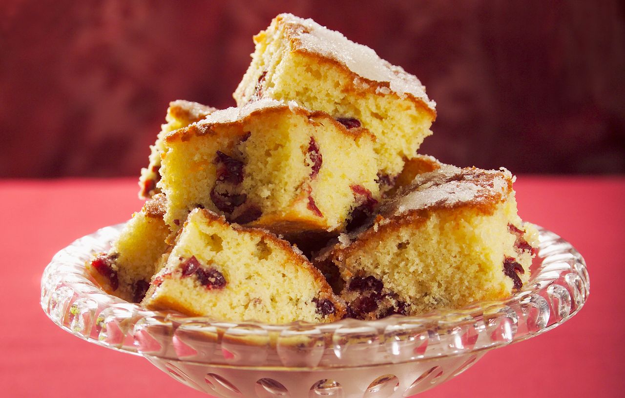 lemon and cranberry cake 