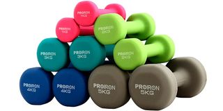 dumbbells with proiron neoprene and home exercise bumbbells