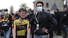 Sam Oomen and Tom Dumoulin (right) at the 2021 Amstel Gold Race 