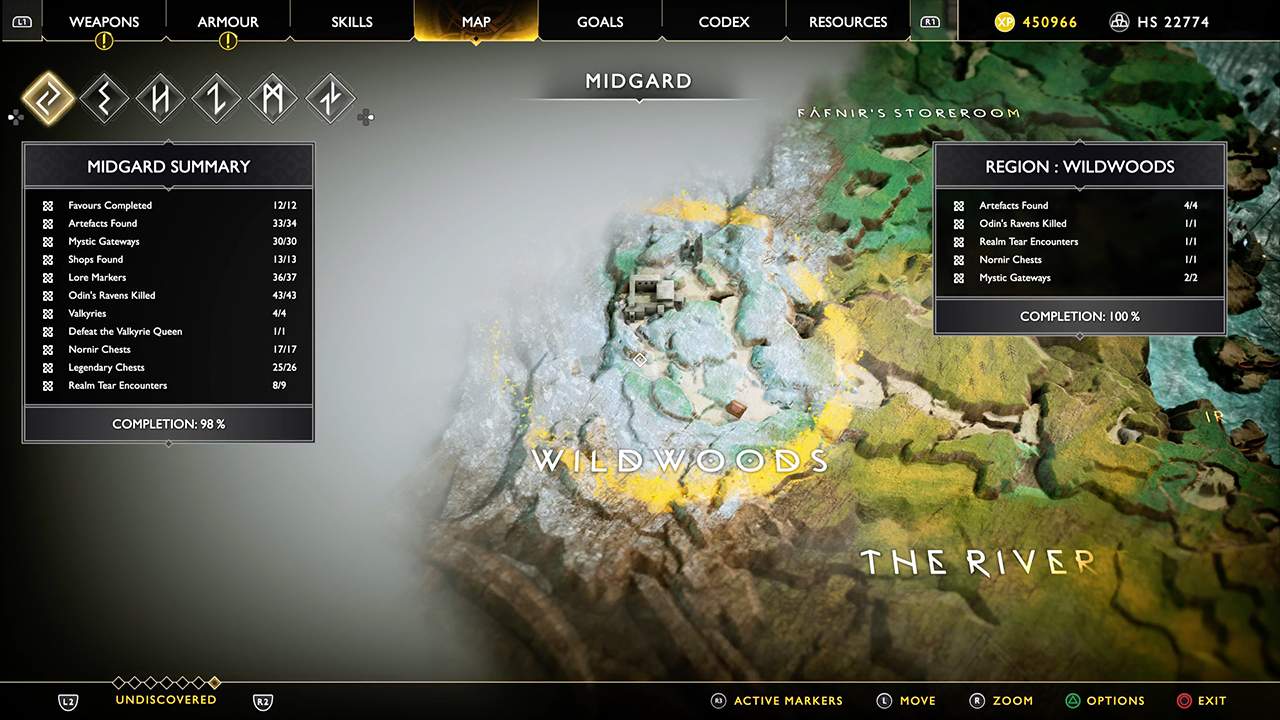 God of War - Wildwoods map