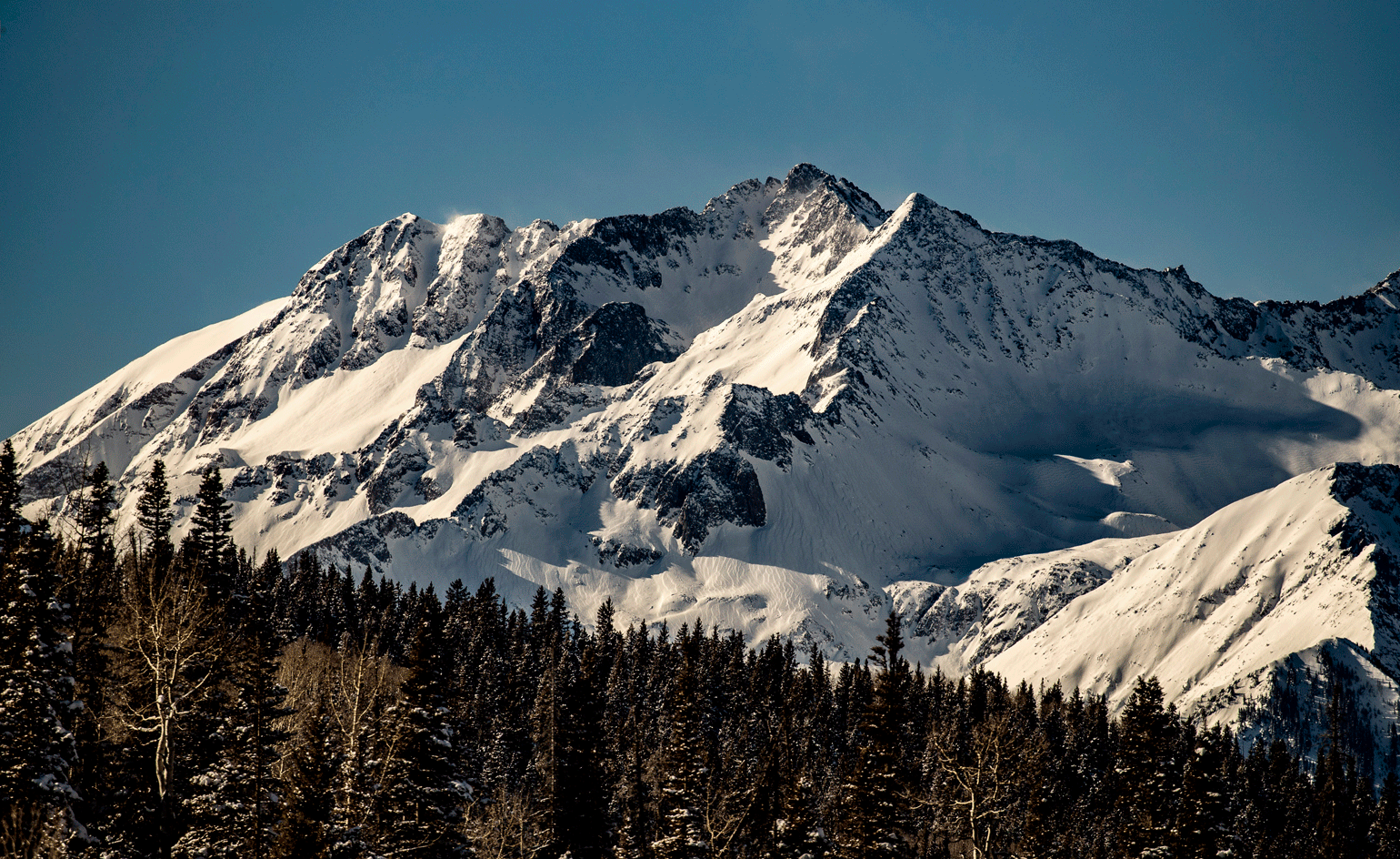 the slopes of Telluride Ski Resort, Colorado