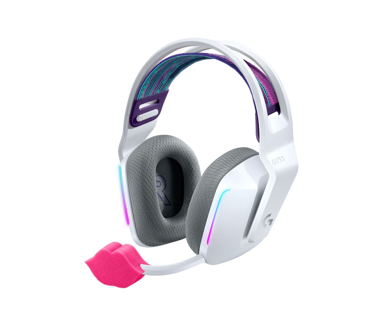 Logitech G733 White With Mic Cover Press