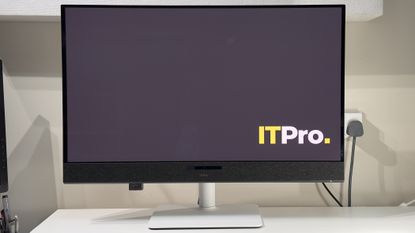 The Dell 32 Plus S3225QC on a desk