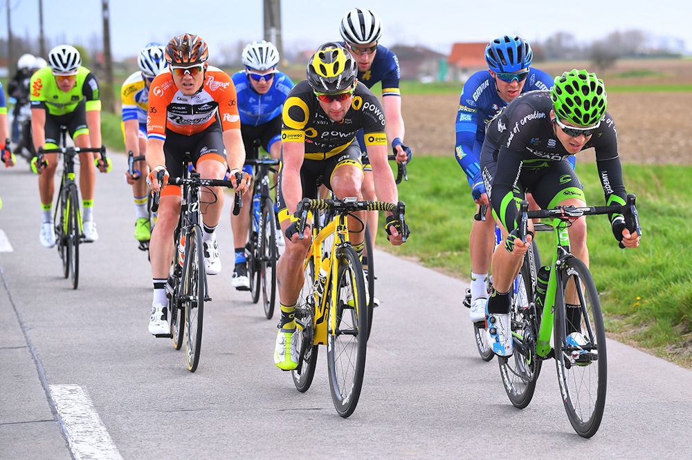 Ben Perry (Cycling Academy) powers the break