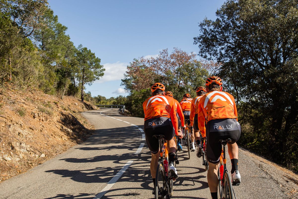 Rally Cycling at the team's training camp in Castellon de la Plana, Spain