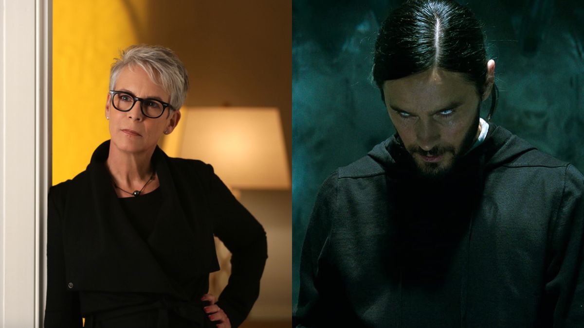 Jamie Lee Curtis in Scream Queens and Jared Leto in Morbius