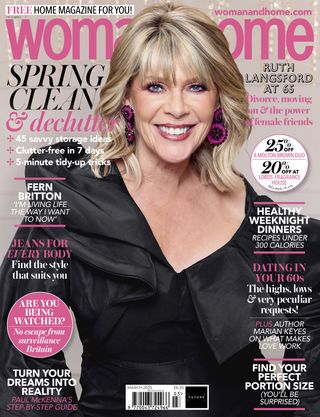 Ruth Langsford for the March 2025 woman&home cover