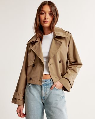 Cropped Trench Coat