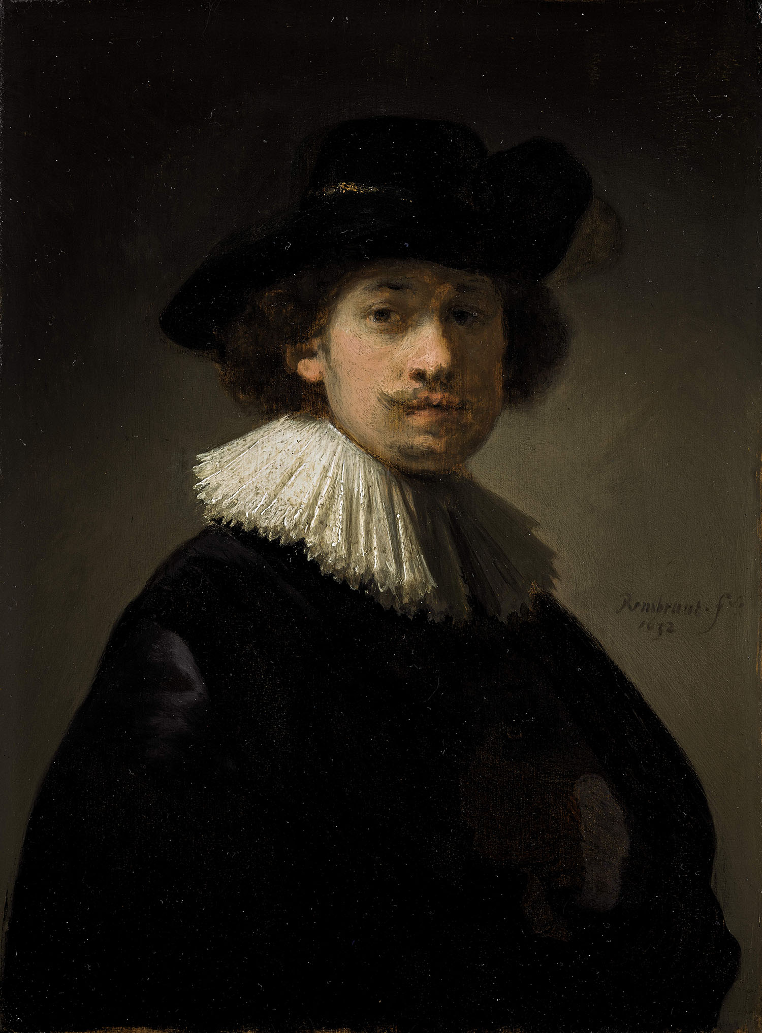 Rembrandt&#039;s tiny self-portrait was created as an advert to sell his services to well-heeled clients.