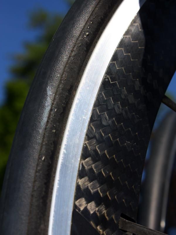 Mavic's old brake track is similar to the machined surfaces used by the vast majority of wheel manufacturers.