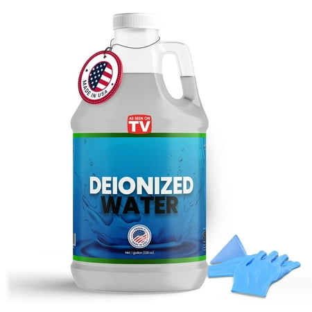 Battery Guyz Deionized Distilled Water, Pharmaceutical Purity, Industrial Electronic Manufacturing, Automotive, 1 Gallon, 128 Oz