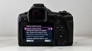 Menu system on the Canon EOS R5 Mark II