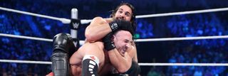 Seth Rollins and Cesaro on SmackDown