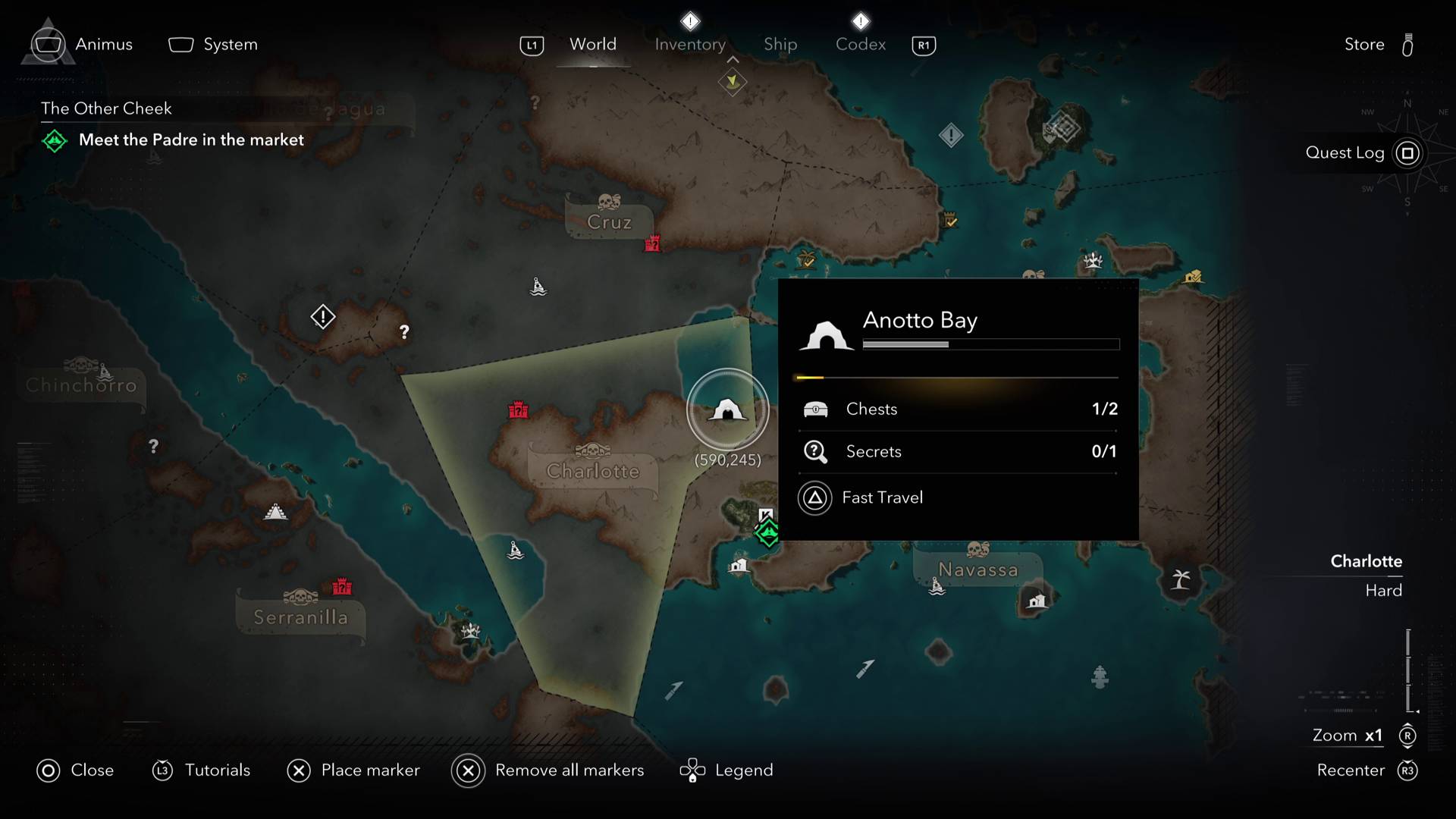 Black Flag Resynced Anotto Bay on map