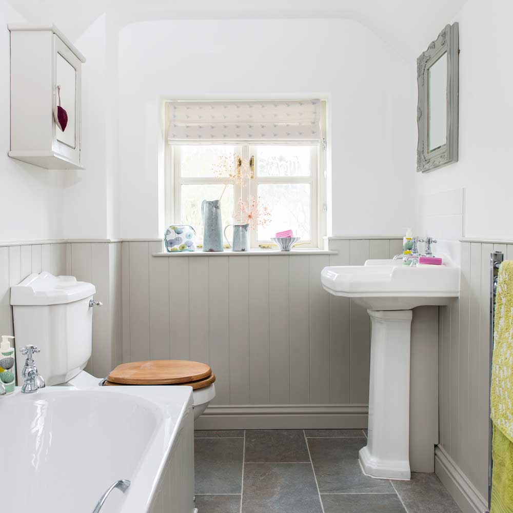 Be inspired by this light bright country bathroom | Ideal Home