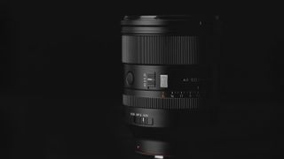 Viltrox AF 50mm f/1.4 Pro lens on a black background