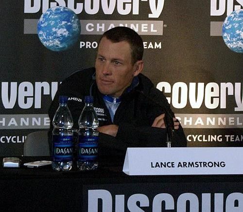 Lance Armstrong looking relaxed and optimistic