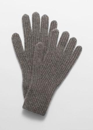 Ribbed Cashmere Gloves