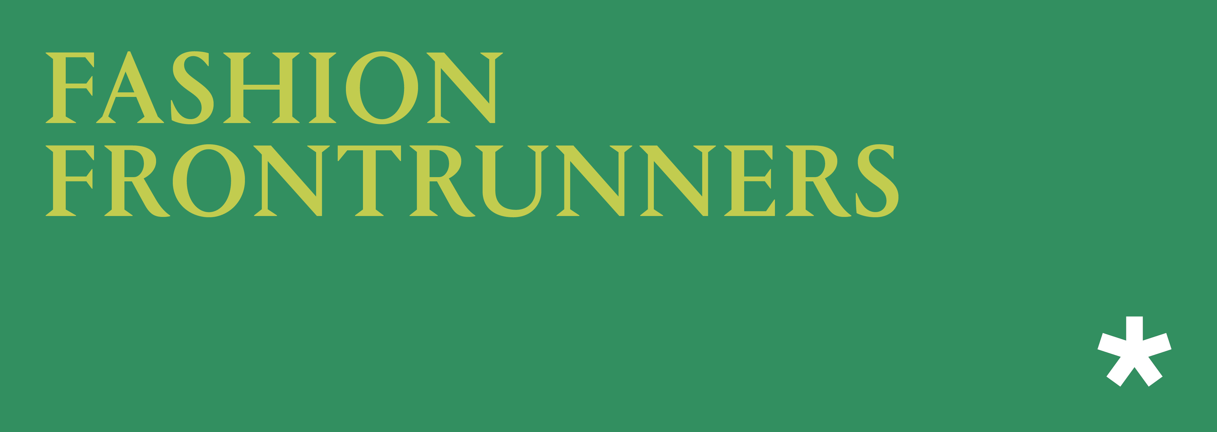 Subhead reading ‘Fashion frontrunners’