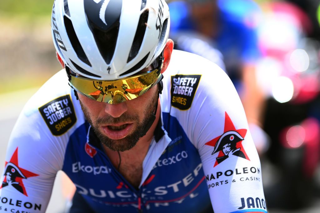 ETNA PIAZZALE RIFUGIO SAPIENZA ITALY MAY 10 Mark Cavendish of United Kingdom and Team QuickStep Alpha Vinyl competes during the 105th Giro dItalia 2022 Stage 4 a 172km stage from Avola to Etna Piazzale Rifugio Sapienza 1899m Giro WorldTour on May 10 2022 in Etna Piazzale Rifugio Sapienza Italy Photo by Tim de WaeleGetty Images