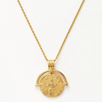 Missoma Lucy Williams Engravable Roman Arc Coin Necklace: £149.00