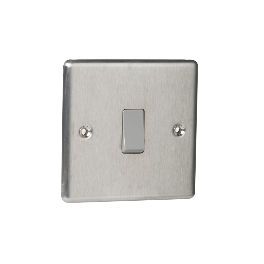 Details about   Push Button Lights Switch One-Sided Click Luxury Satin Metal Switches Home Tools 