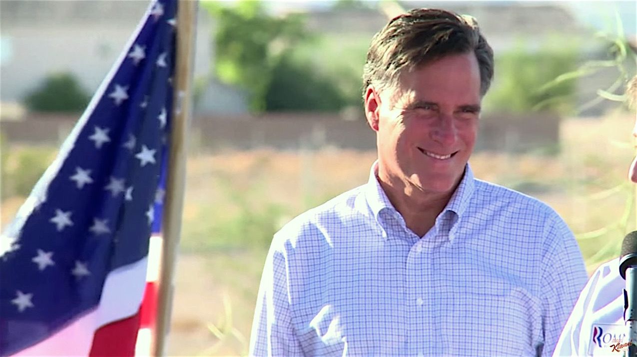 Jimmy Kimmel debuts a fake Mitt Romney ad