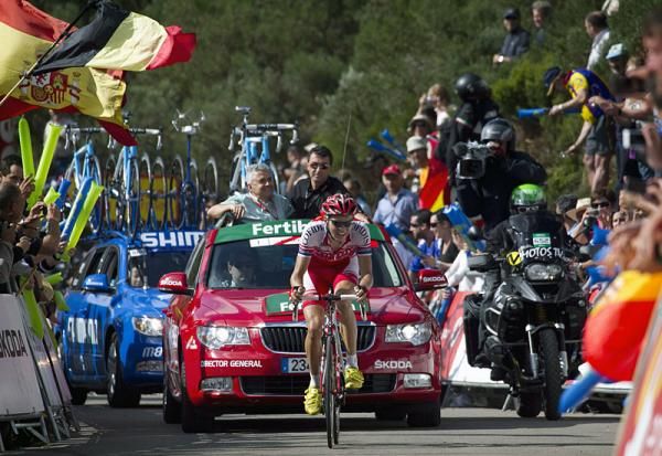 Estonia's Rein Taaramae (Cofids) solos to victory on the Vuelta's stage 14 mountain finish.