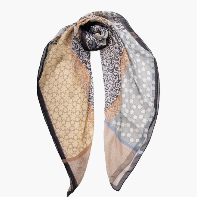 printed silk scarf