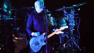 Billy Corgan of The Smashing Pumpkins performs onstage during The 33rd Annual KROQ Almost Acoustic Christmas 2024 at The Kia Forum on December 14, 2024 in Inglewood, California