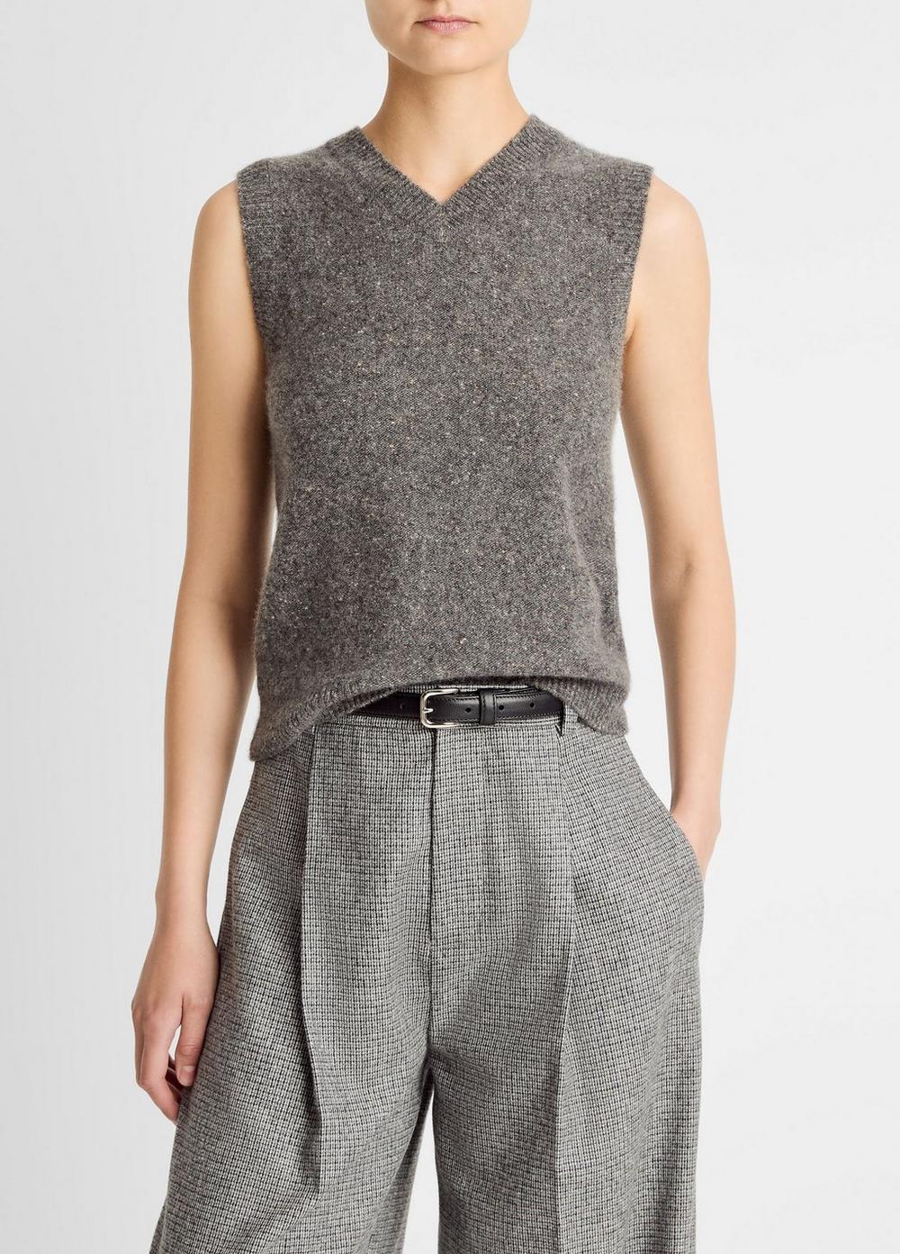 Vince Donegal Plush Cashmere Sweater Vest