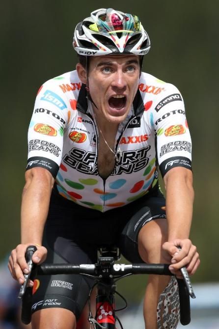 Serghei Tvetcov (Jelly Belly) after finishing third on Monarch Mountain