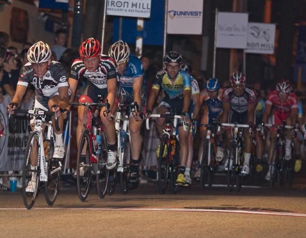 The pace rocketed up on the last lap.
