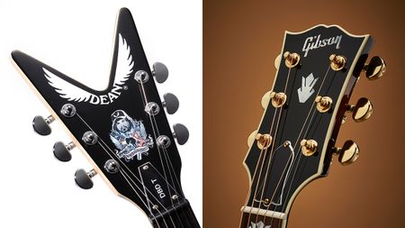Dean Guitars and Gibson headstocks