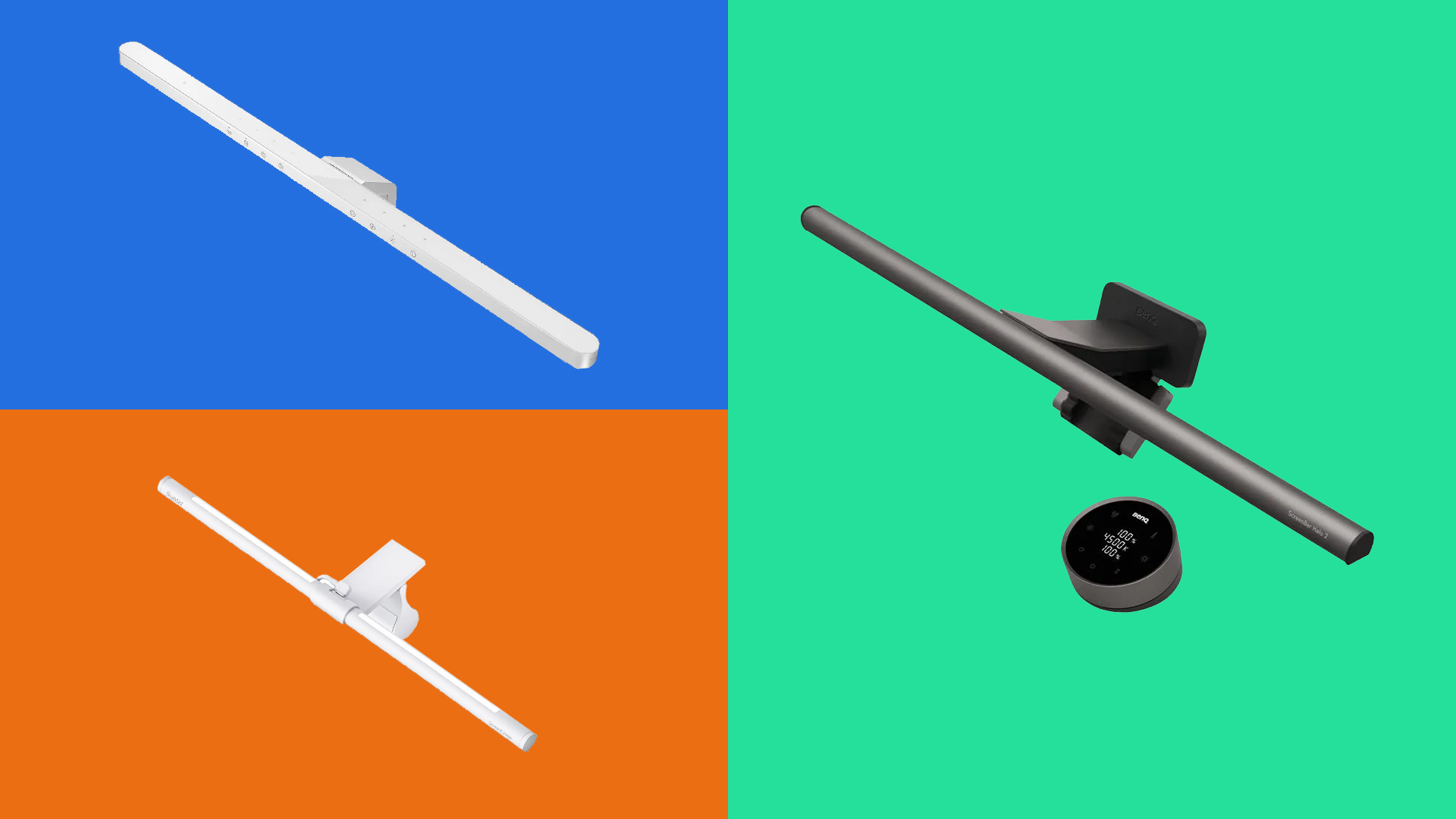 A range of the best monitor lights. 