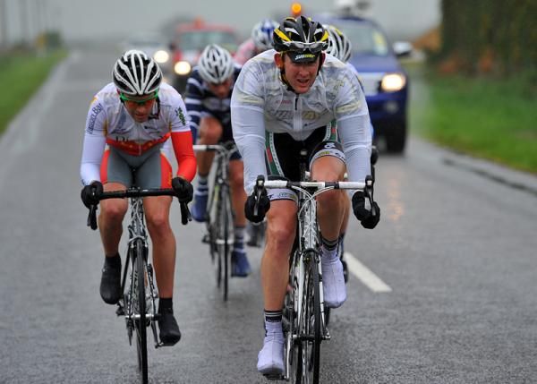 Sam Horgan (Subway Pro Cycling) leads the break