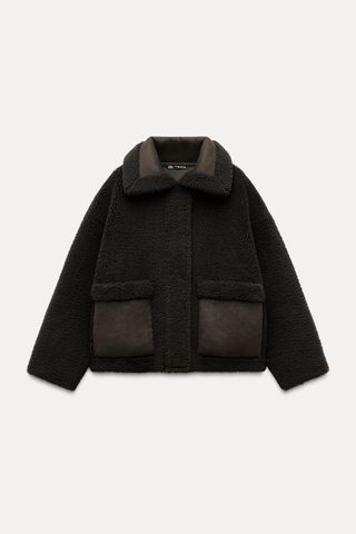 Faux Shearling Combination Jacket Zw Collection