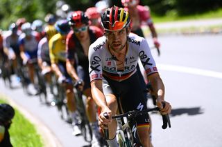 Maximilian Schachmann of Germany and Team Bora Hansgrohe competes during the 85th Tour de Suisse 2022