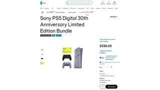 EE PS5 Slim 30th Anniversary bundle in stock