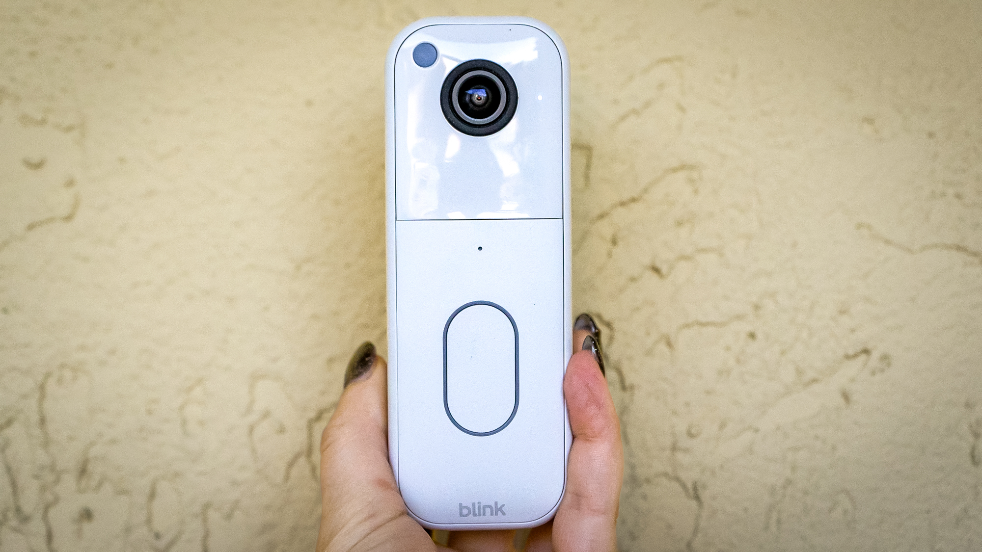 Blink Video Doorbell (2nd gen) mounted on a doorframe